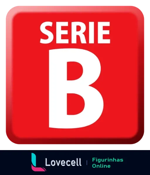 Ícone vermelho com texto 'SÉRIE B' em destaque, alusão às equipes de futebol da segunda divisão brasileira