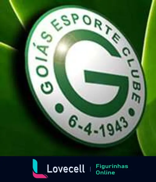 Brasão do Goiás Esporte Clube com letra 'G' em verde, nome completo e data de fundação 6-4-1943