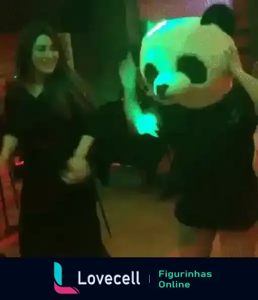 Animação de Sexta-feira Dançando com Cabeça de Panda - Diversão para o Final de Semana