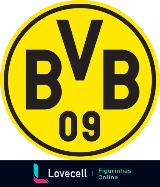 Figurinha do logo do Borussia Dortmund com as iniciais BVB e o número 09, representando o clube na pasta Times de Futebol.