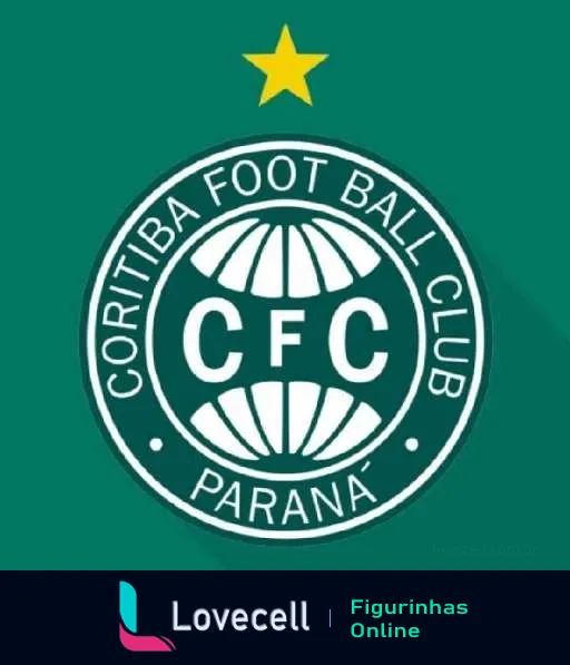 Logo do Coritiba Foot Ball Club com letras CFC e estrela representando conquistas