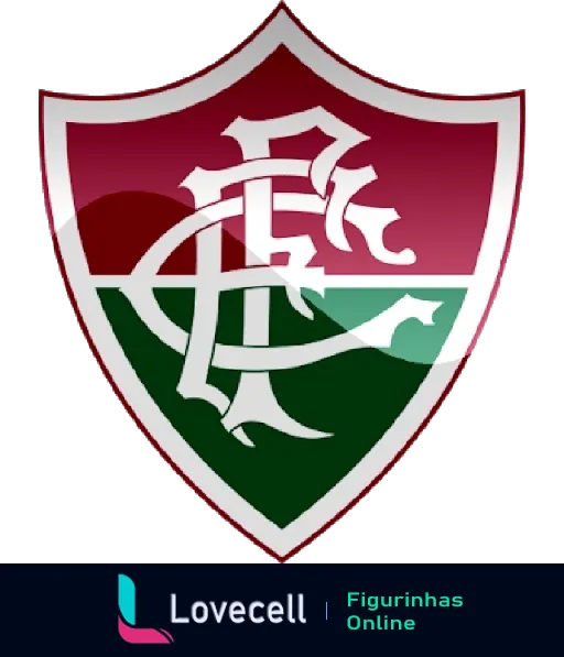 Escudo do Fluminense Football Club com as letras FFC em branco sobre um fundo verde, branco e grená