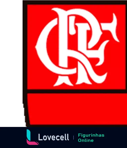 Logo do Flamengo com monograma CRF em branco sobre fundo vermelho, simbolizando um dos principais clubes de futebol do Brasil