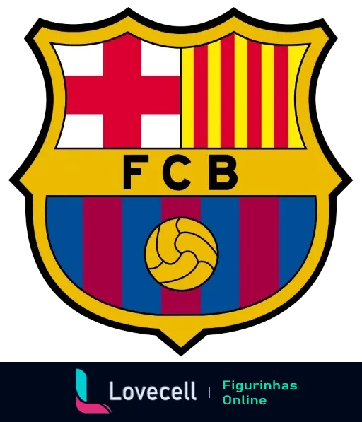 Imagem do escudo do FCB, com cruz vermelha, linhas amarelas e vermelhas, e bola de futebol, representando o clube na pasta Times de Futebol.