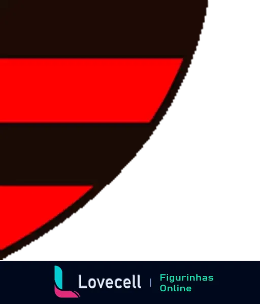 Logo estilizado do Clube de Regatas do Flamengo com contorno vermelho e preto, representando paixão e orgulho dos torcedores