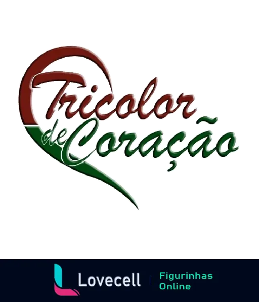 Logo Tricolor de Coração com coração estilizado nas cores verde e grená representando o Fluminense Football Club