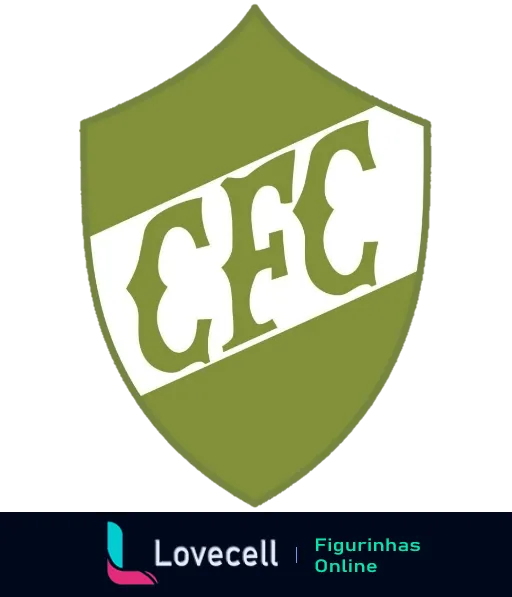 Escudo do Coritiba Foot Ball Club com fundo verde e sigla CFC em branco no centro